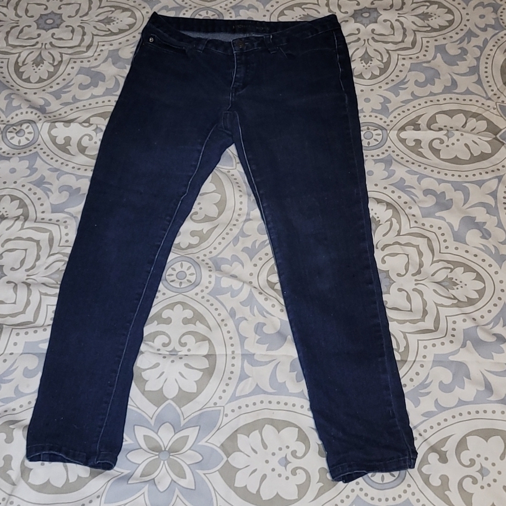 Michael Kors dark wash stretch skinny jeans 6